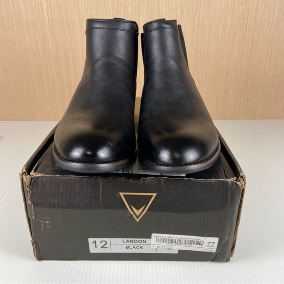 NIB Vance Co Landon Black Chelsea Dress Boots Mens 12